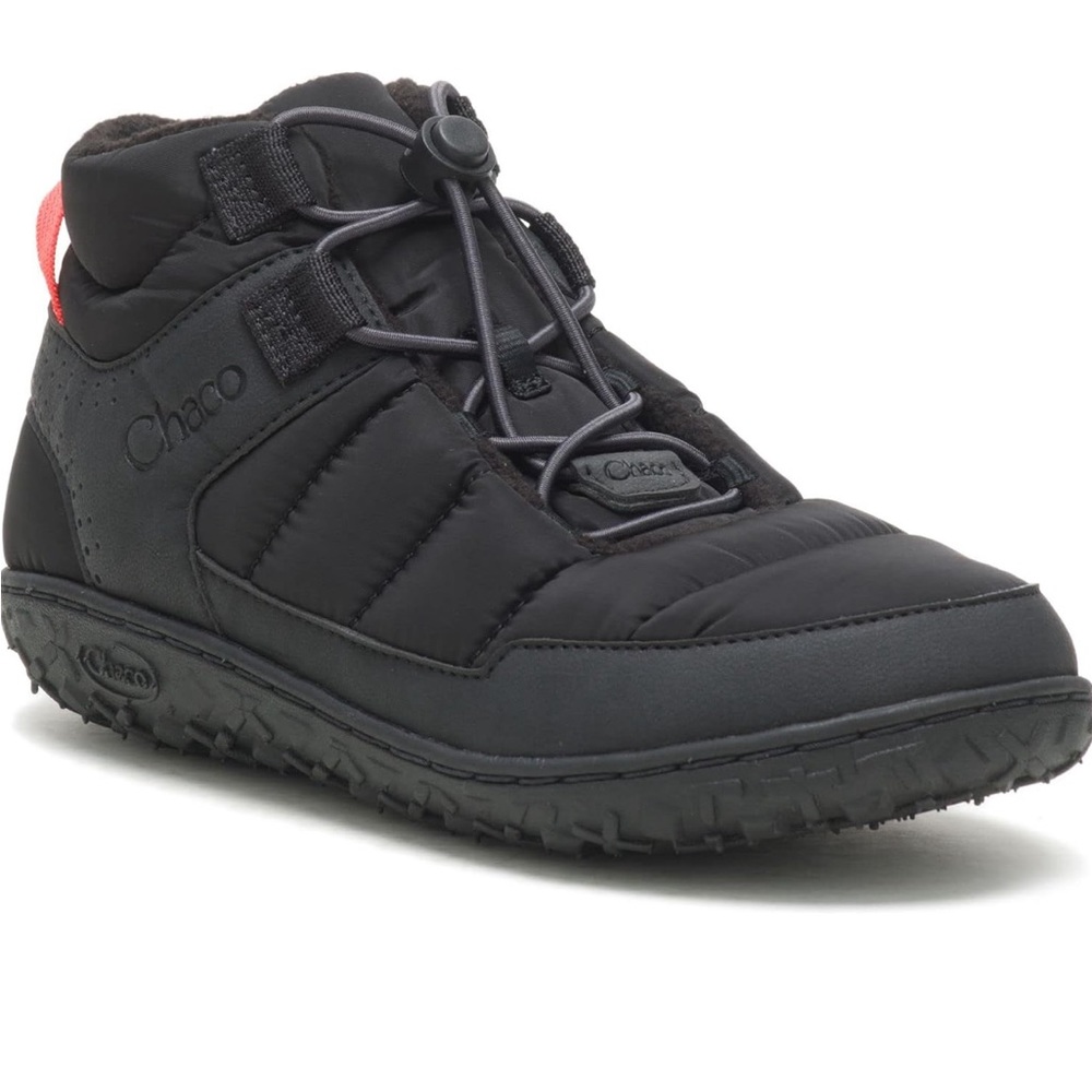 Women’s Chaco ramble puff lace, black, size 7